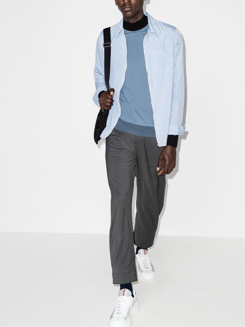 Mock Neck Wool Sweater
