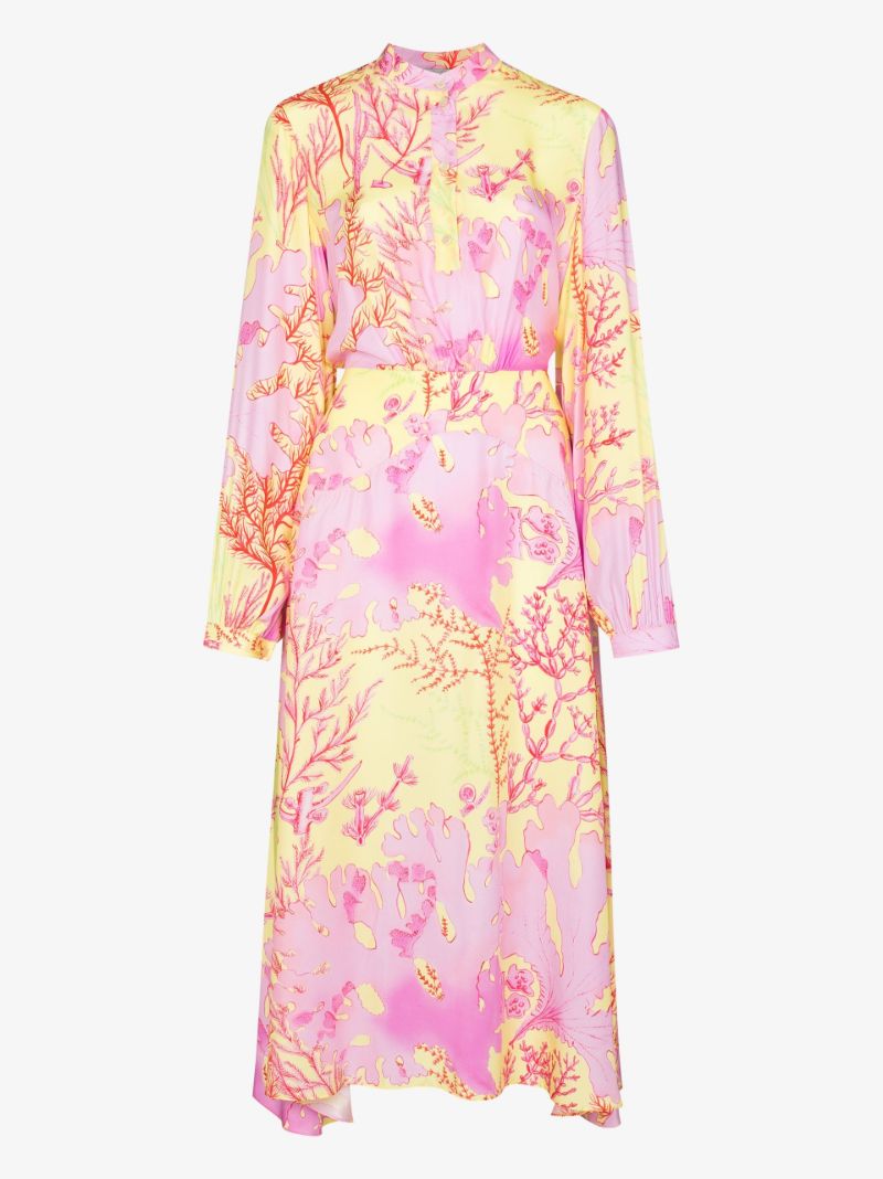 Alyssa Silk Print Midi Dress