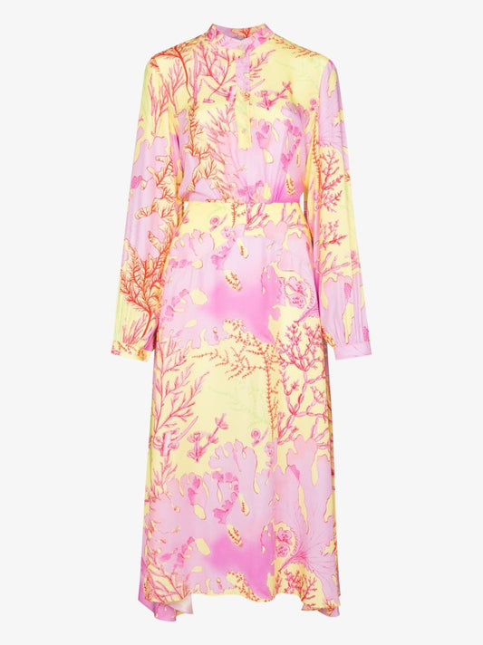Alyssa Silk Print Midi Dress