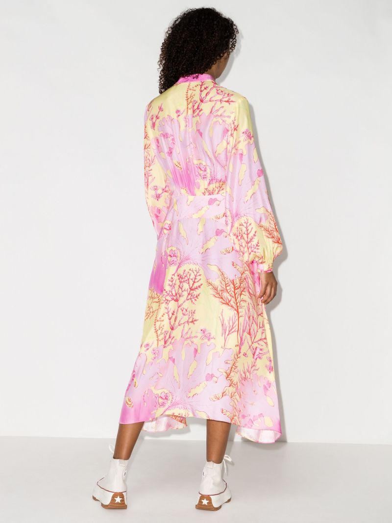 Alyssa Silk Print Midi Dress
