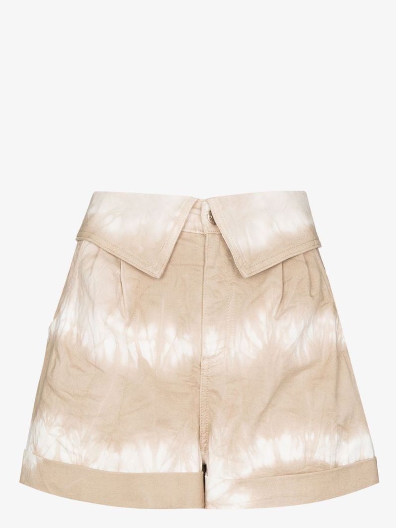 Tie-dye Denim Shorts