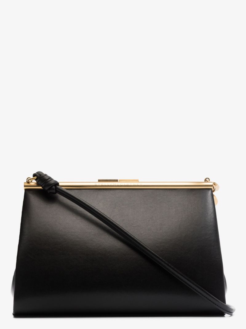 Black Medium Chunky Chain Shoulder Bag