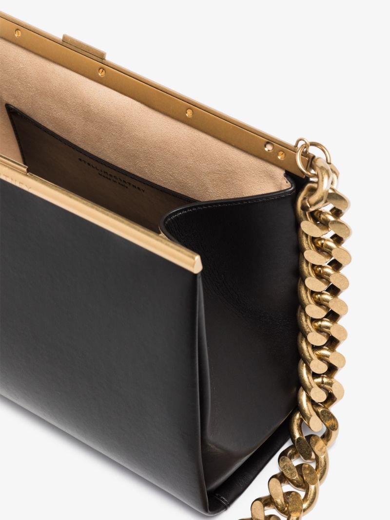 Black Medium Chunky Chain Shoulder Bag