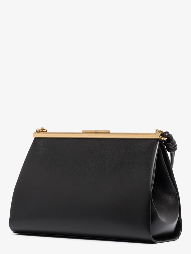 Black Medium Chunky Chain Shoulder Bag