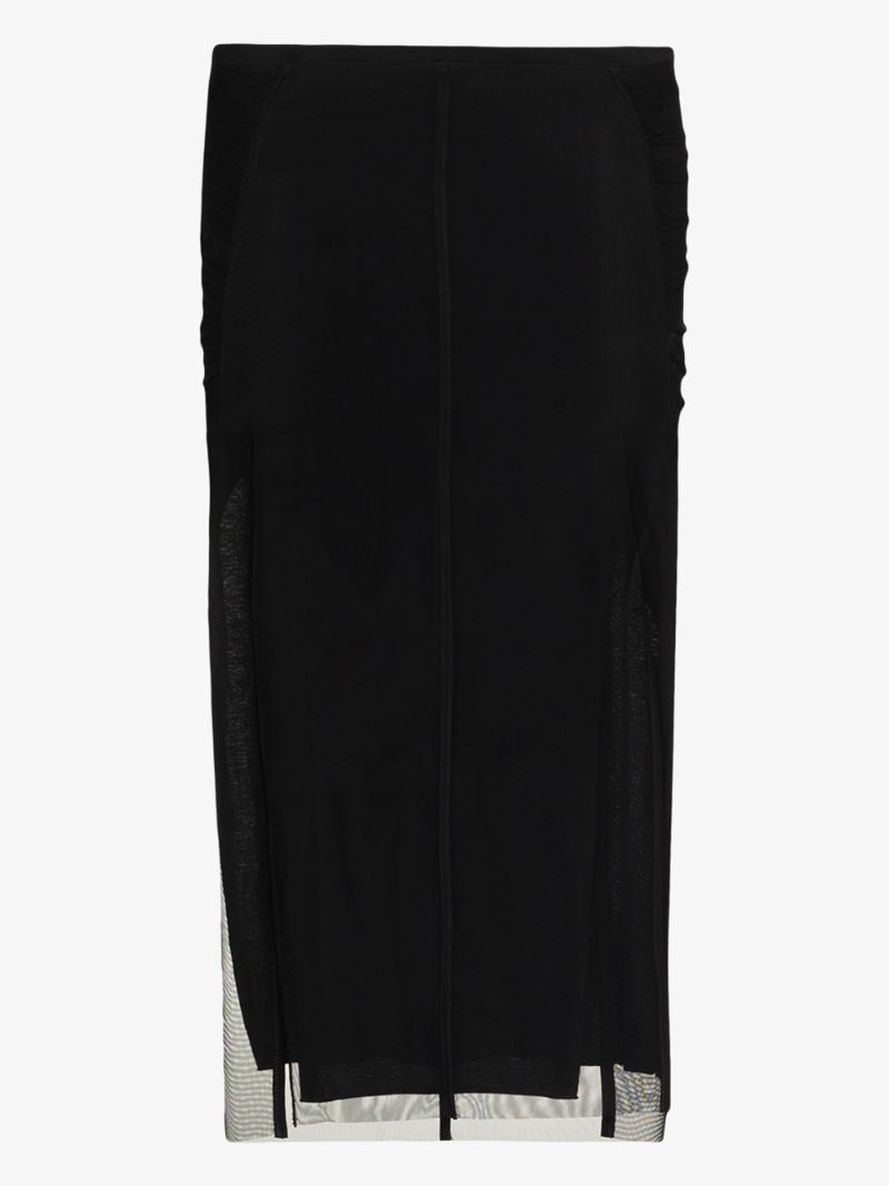 Collage Tulle Midi Skirt
