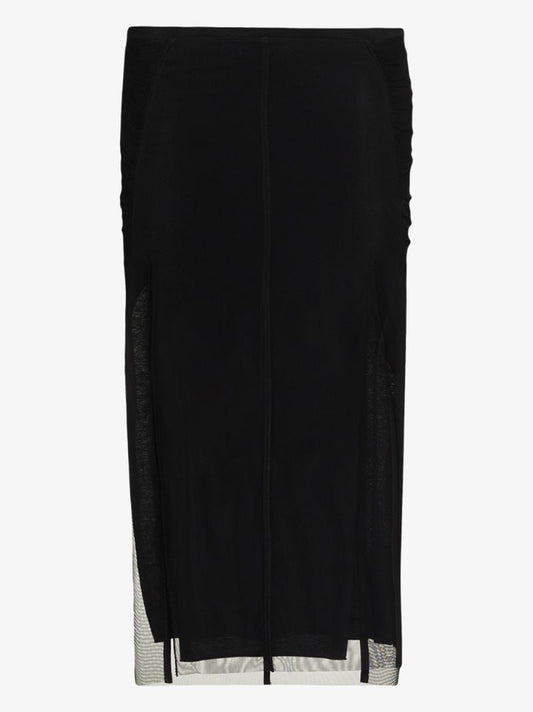 Collage Tulle Midi Skirt