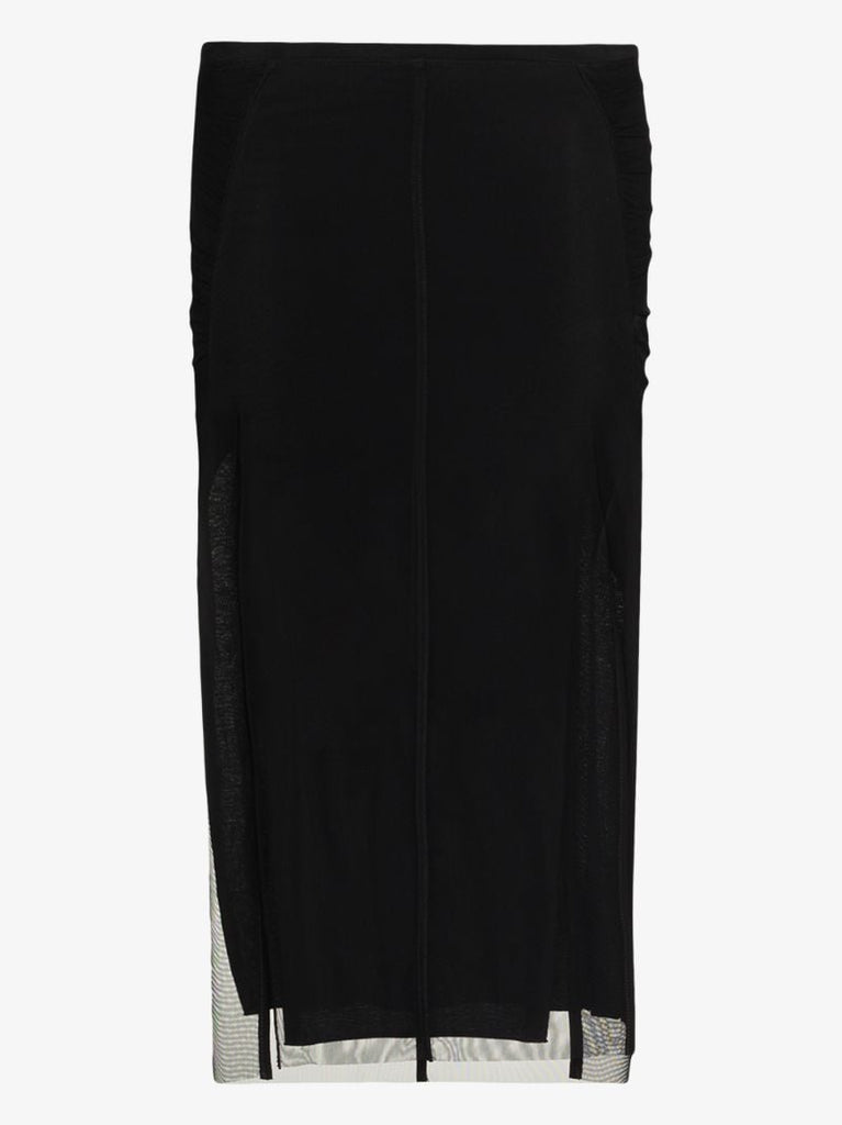 Collage Tulle Midi Skirt