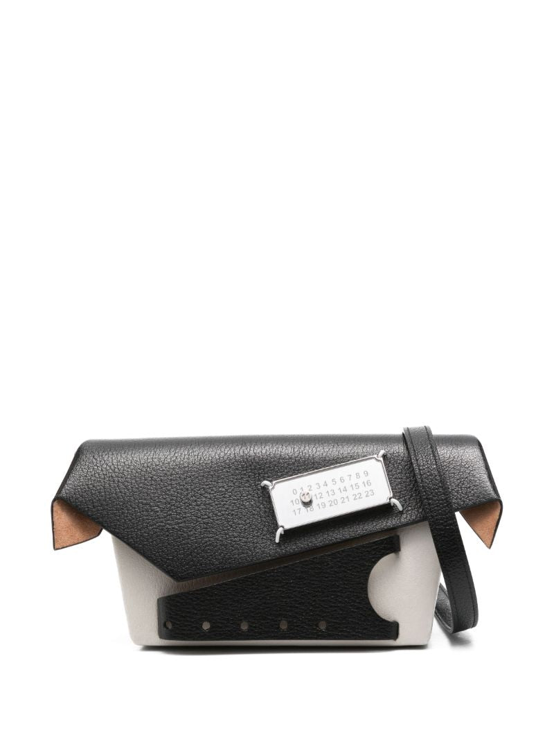 White Snatched Leather Tote Bag