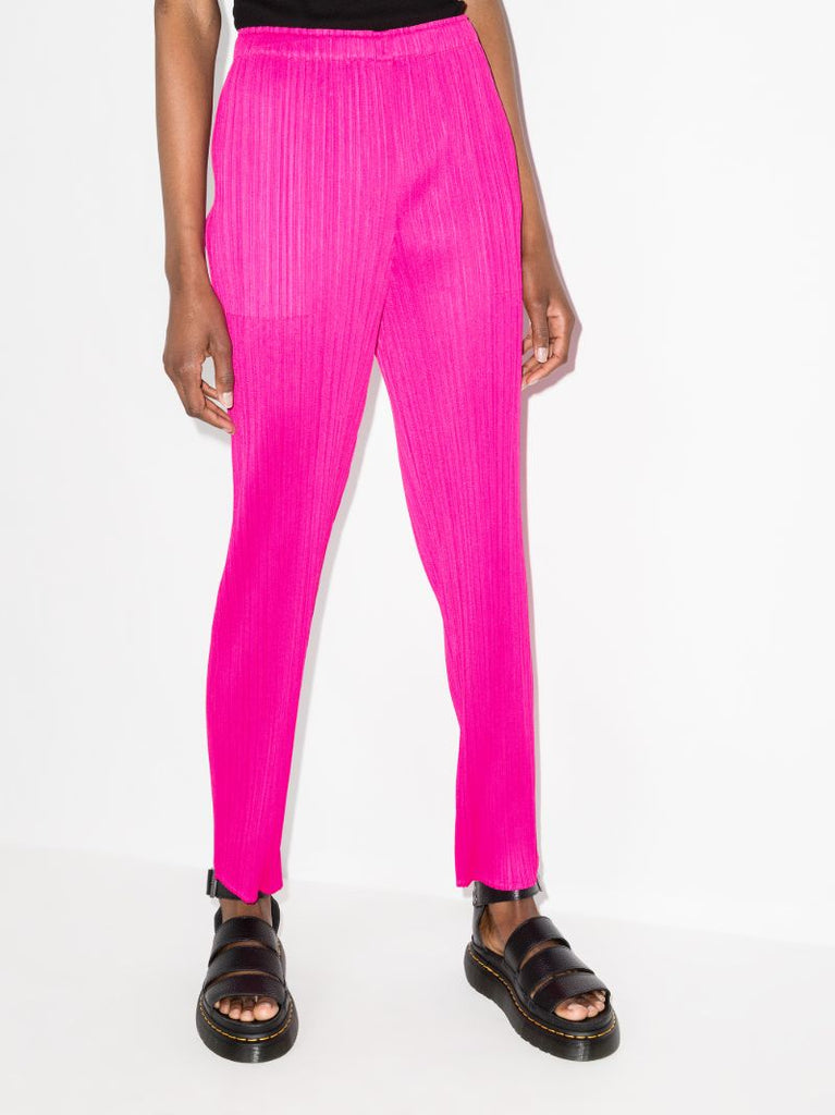 New Colourful Basics PlissÃ_x0083_Â© Trousers