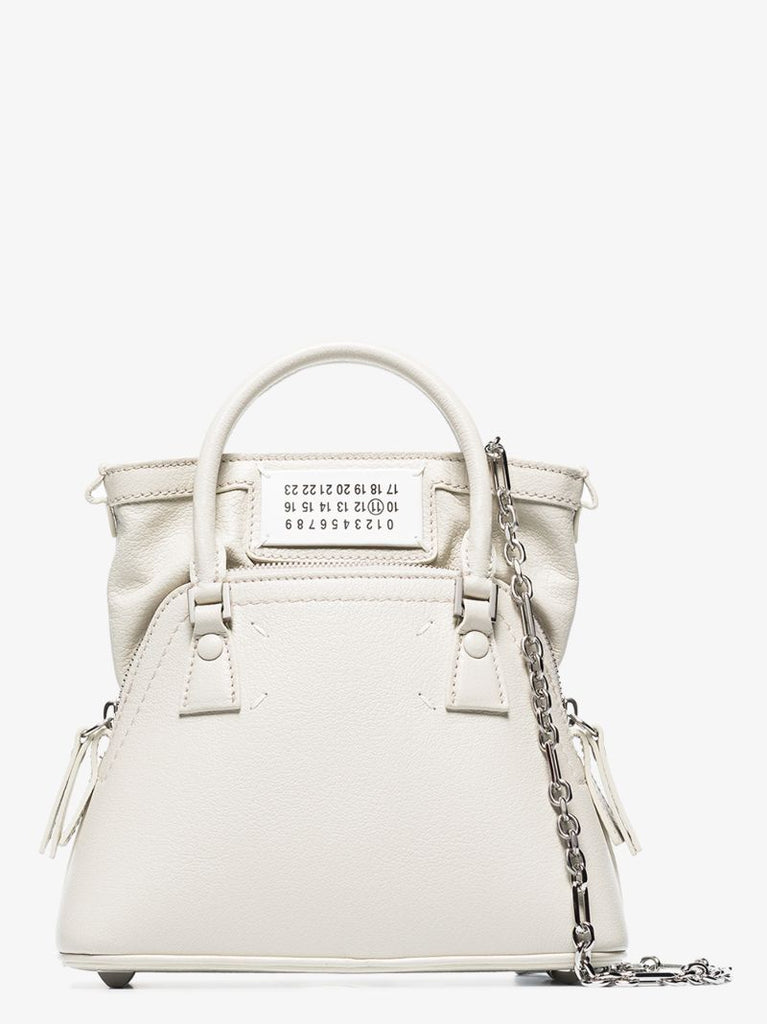 White 5ac Mini Leather Cross Body Bag