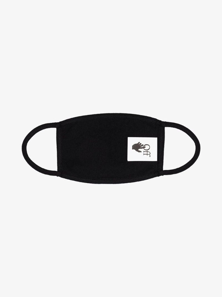 Black and White Diagonal Striped Face Mask