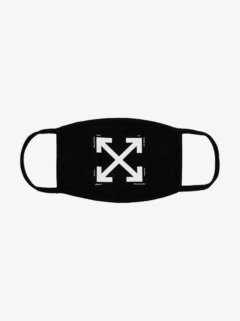 Black Arrows Print Face Mask