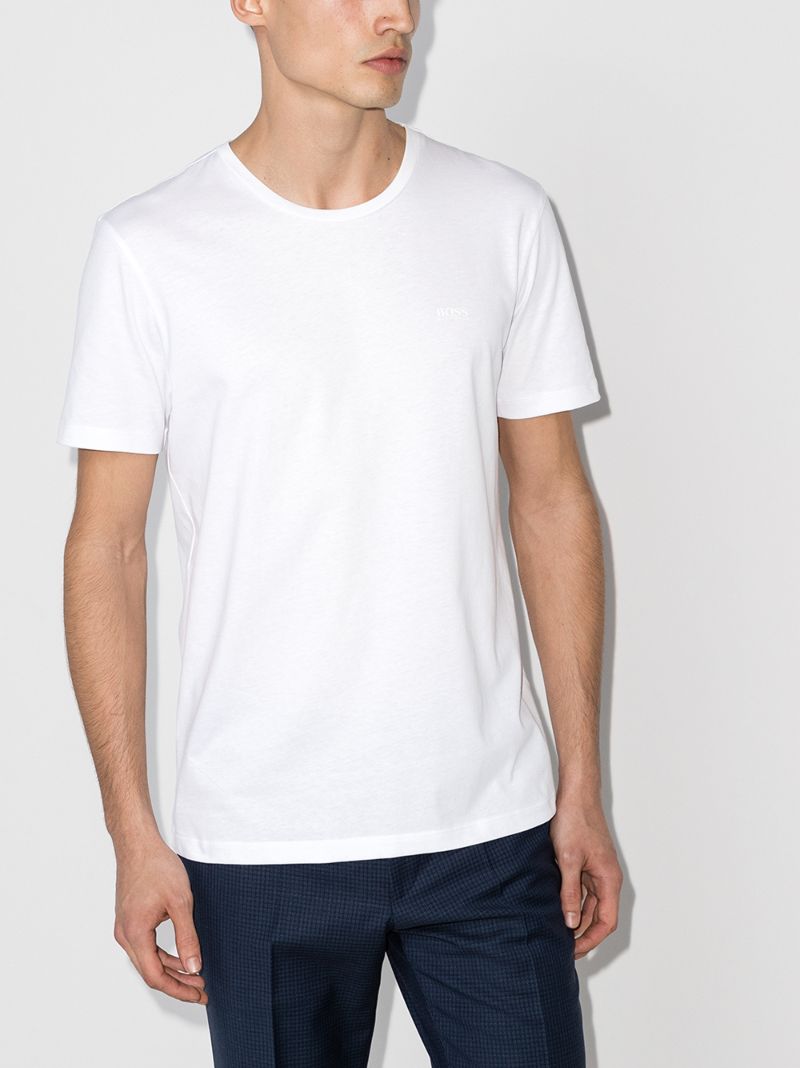 Logo Embroidered Cotton T-shirt