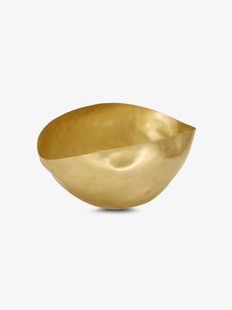 Gold Tone Bash Large Vessel
