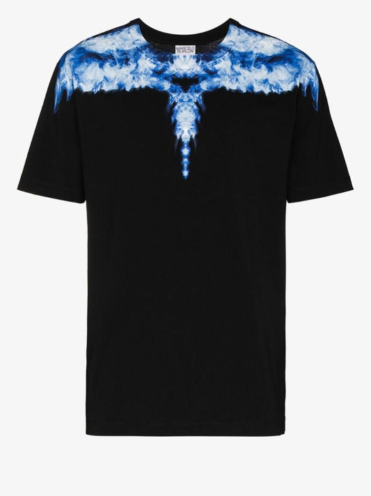 Smoke Wings Print Cotton T-shirt
