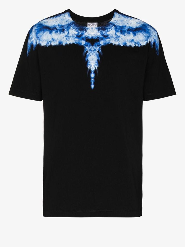 Smoke Wings Print Cotton T-shirt