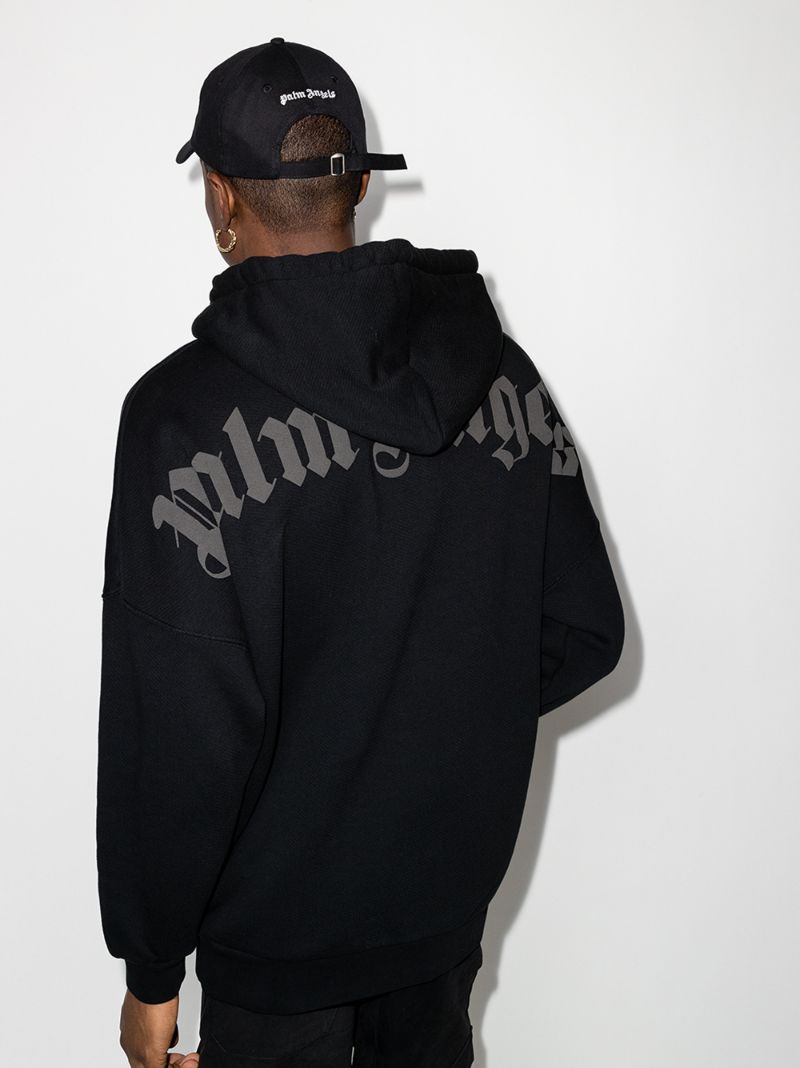 Logo Print Oversized Hoodie