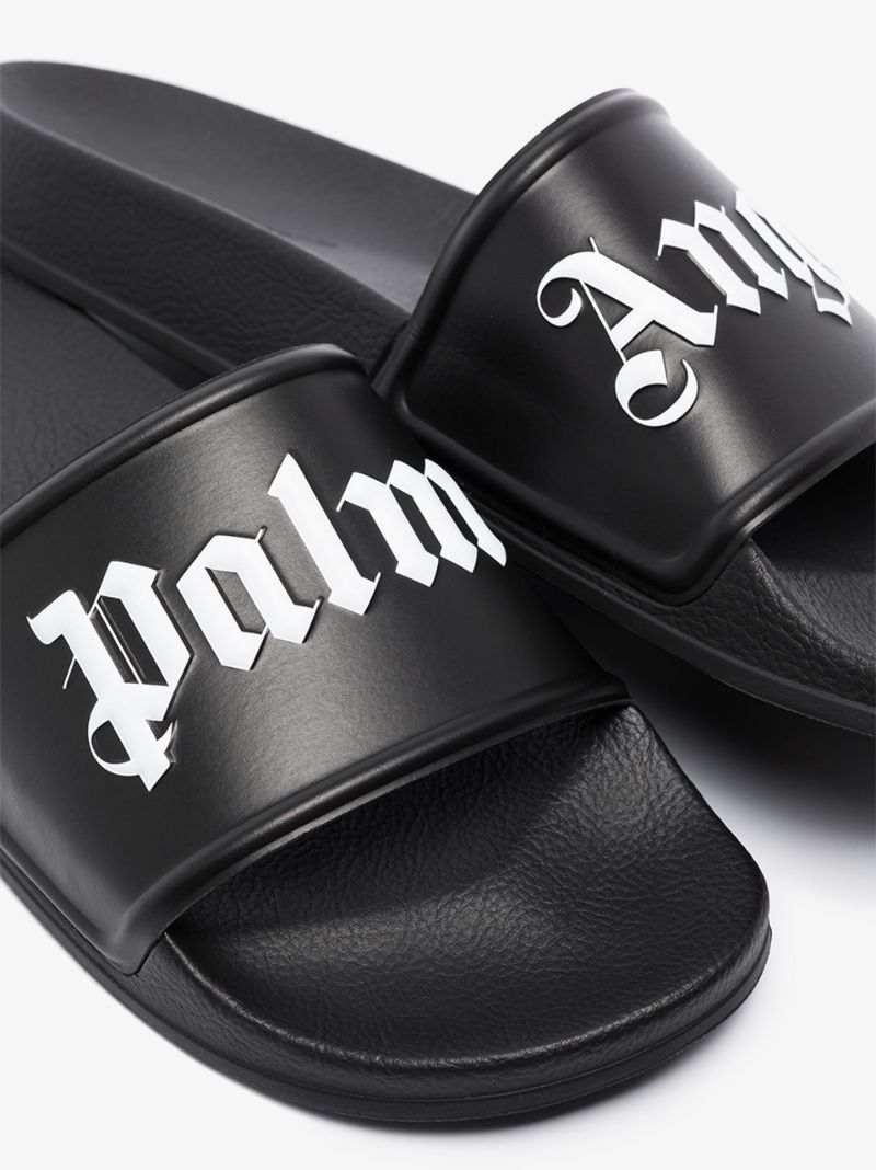 Black Embossed Logo Slides