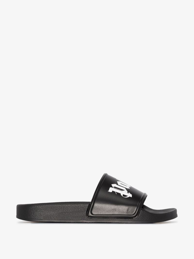 Black Embossed Logo Slides