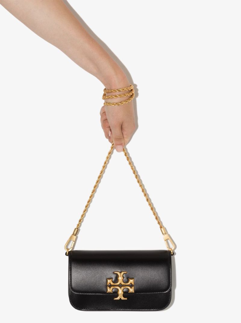 Black Eleanor Leather Cross Body Bag