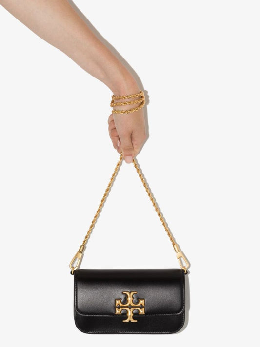 Black Eleanor Leather Cross Body Bag