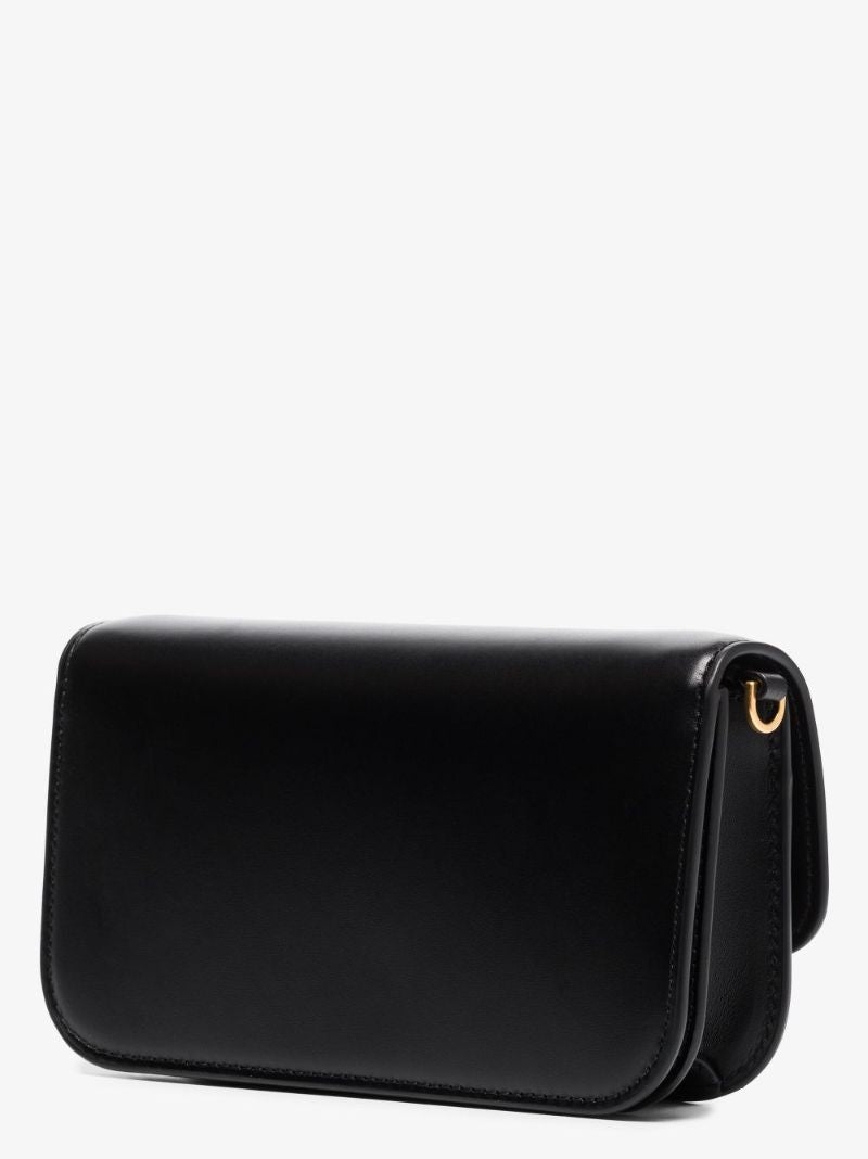 Black Eleanor Leather Cross Body Bag