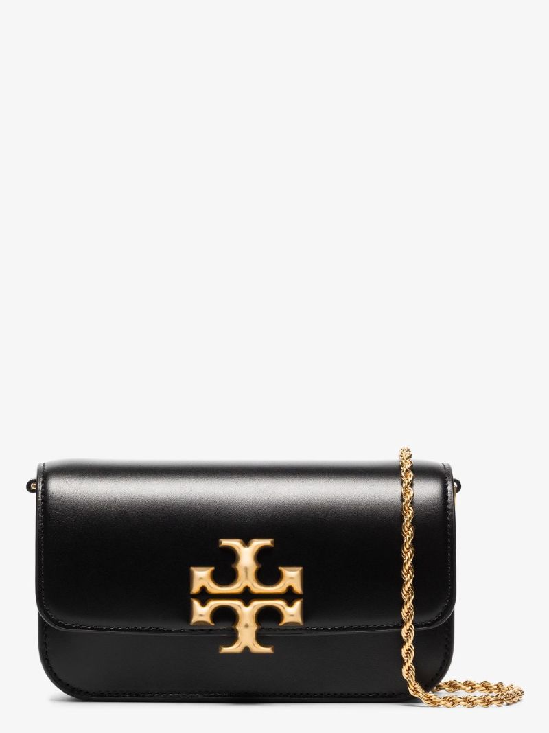 Black Eleanor Leather Cross Body Bag
