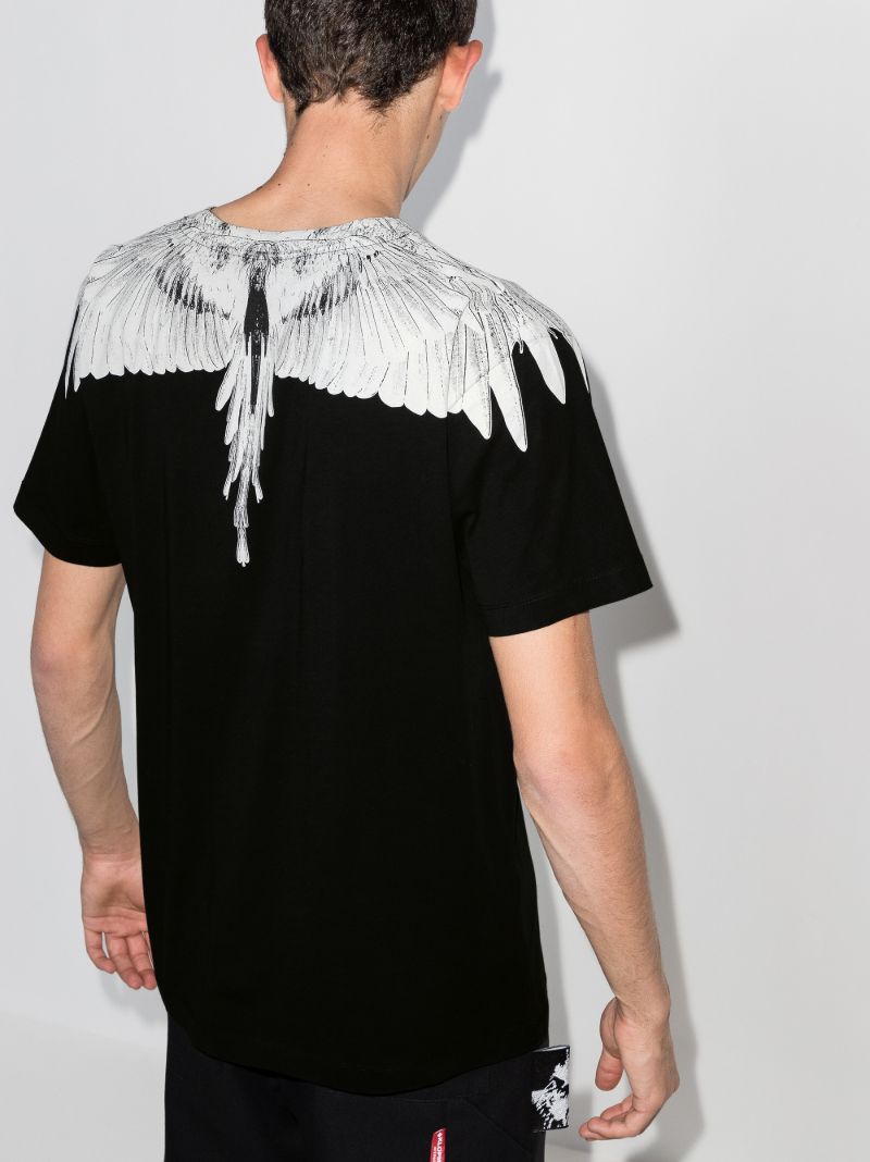 Wings Print Crew Neck T-shirt