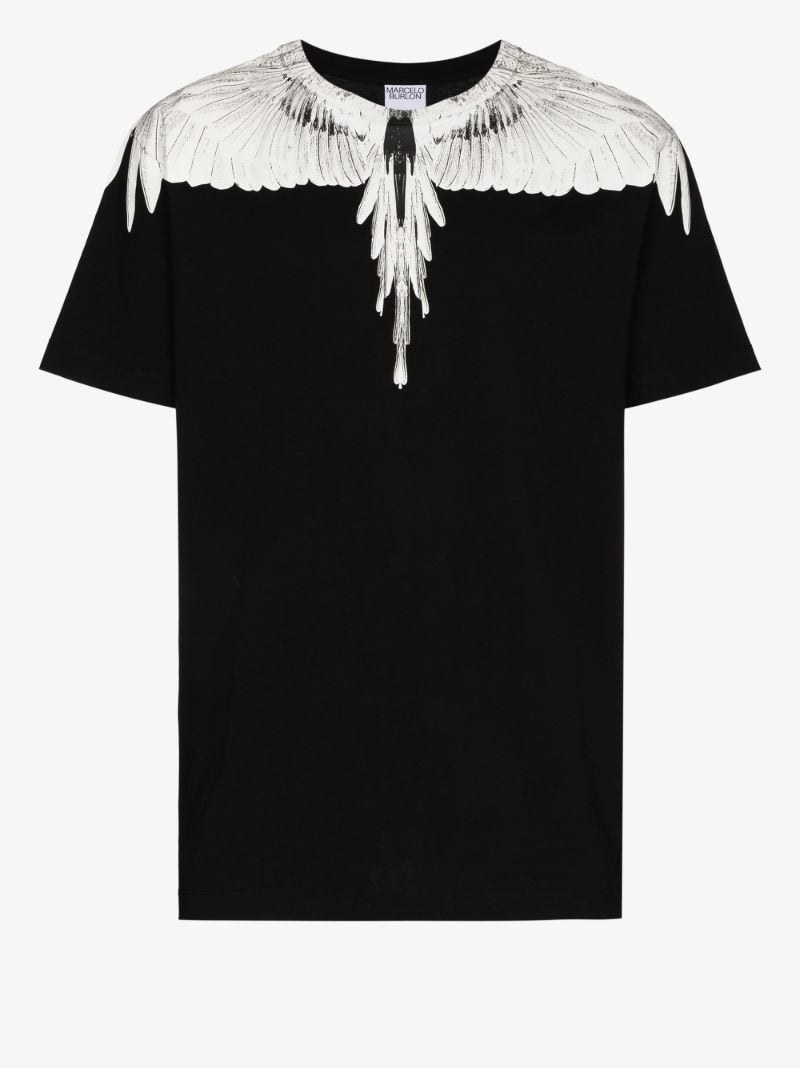 Wings Print Crew Neck T-shirt
