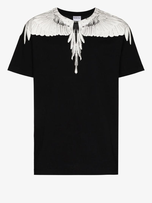 Wings Print Crew Neck T-shirt