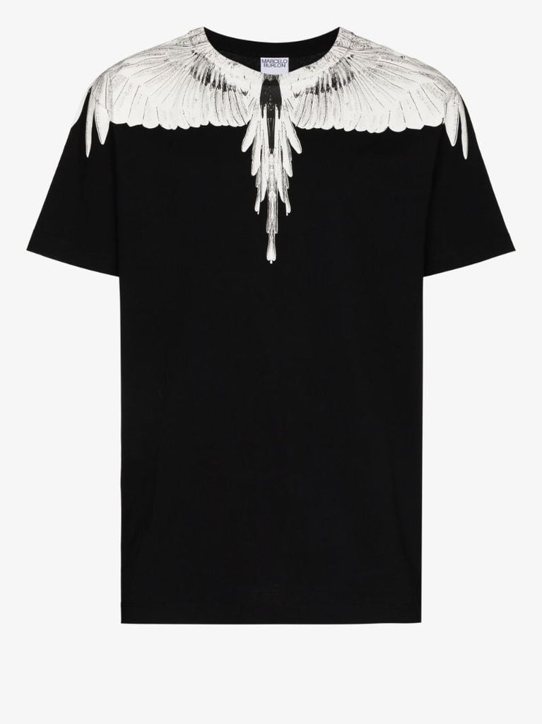 Wings Print Crew Neck T-shirt