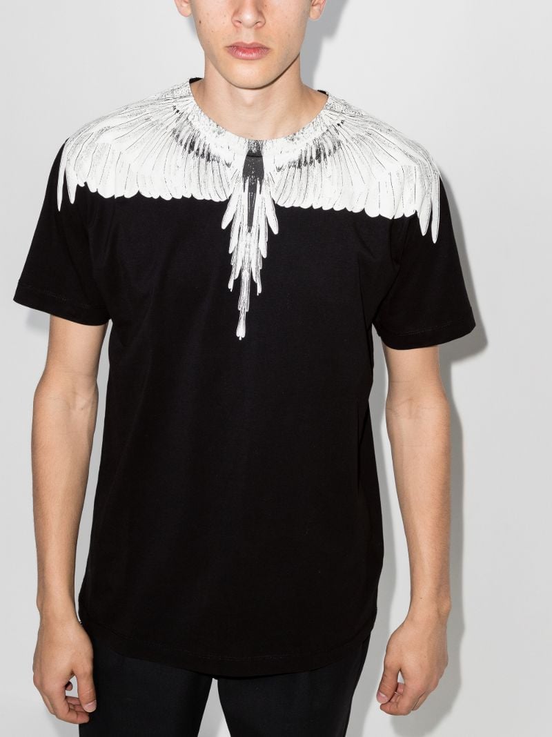 Wings Print Crew Neck T-shirt