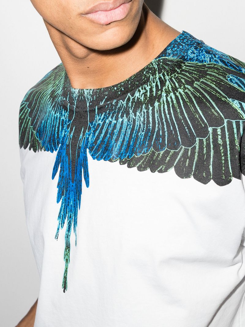 Wings Print Cotton T-shirt