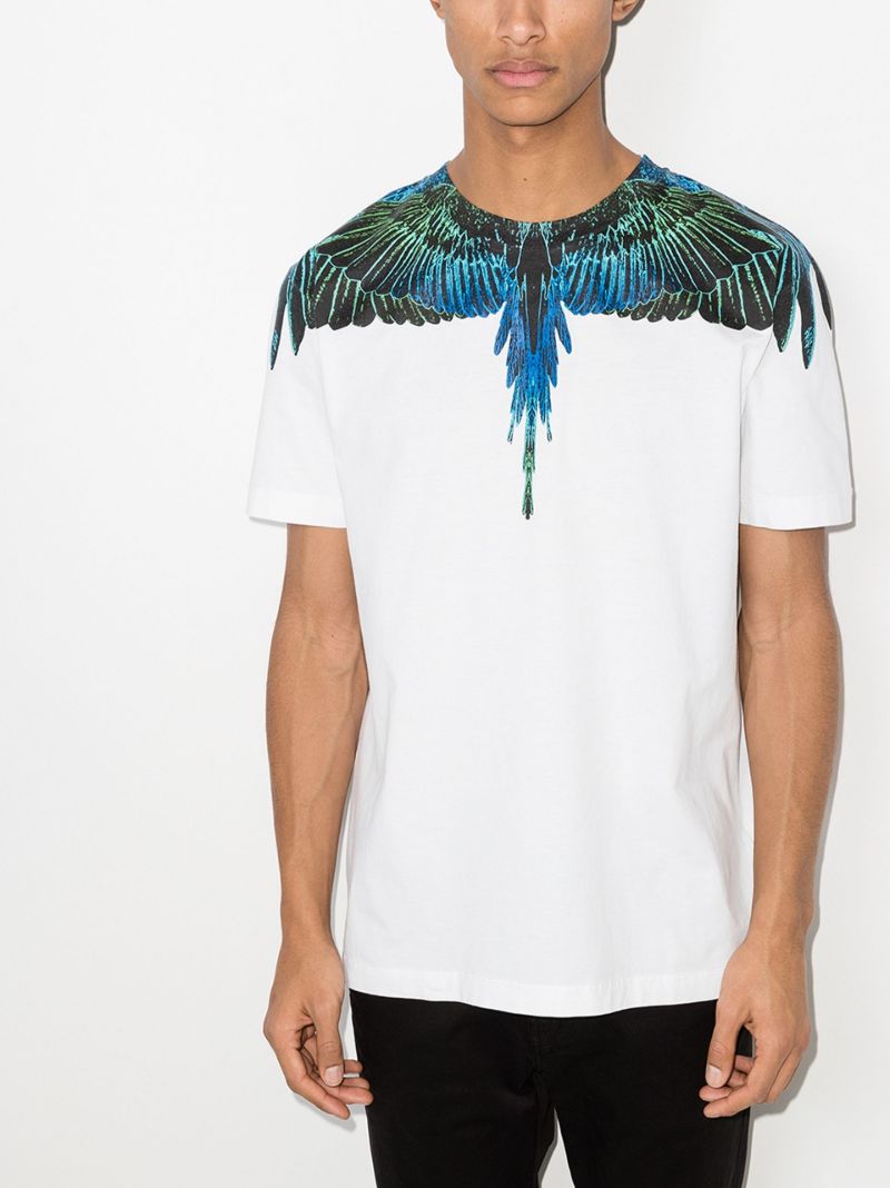Wings Print Cotton T-shirt