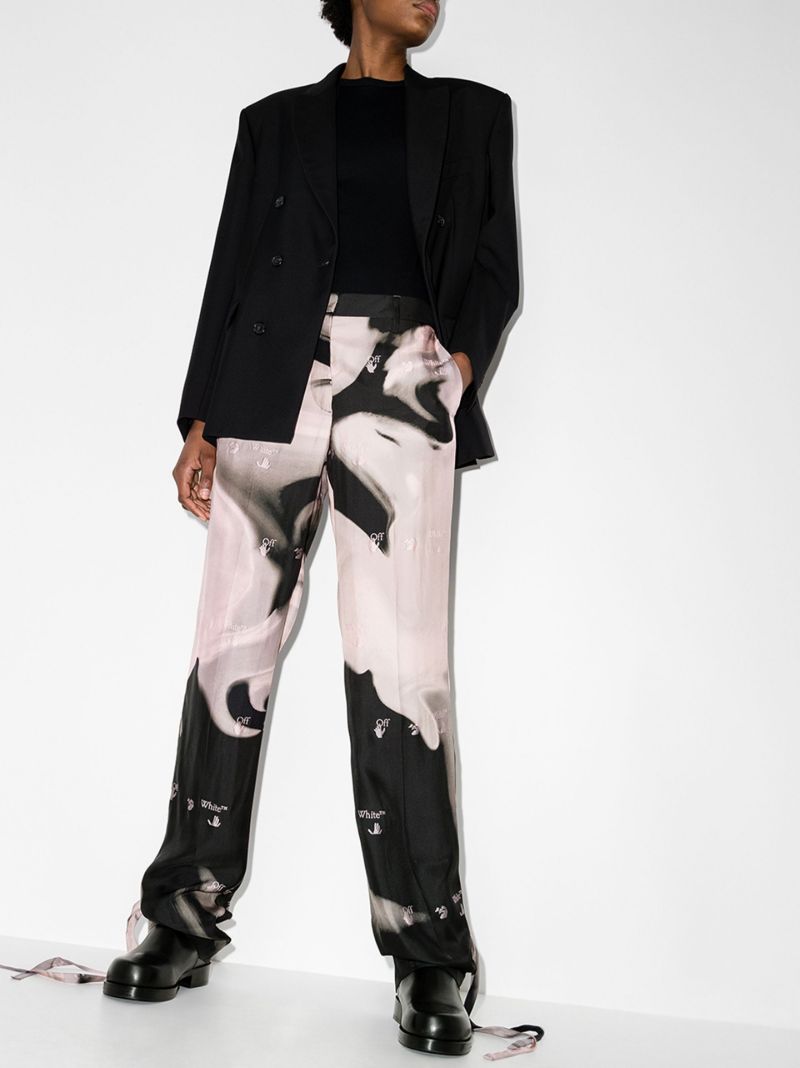 Liquid Melt Tie-ankle Trousers