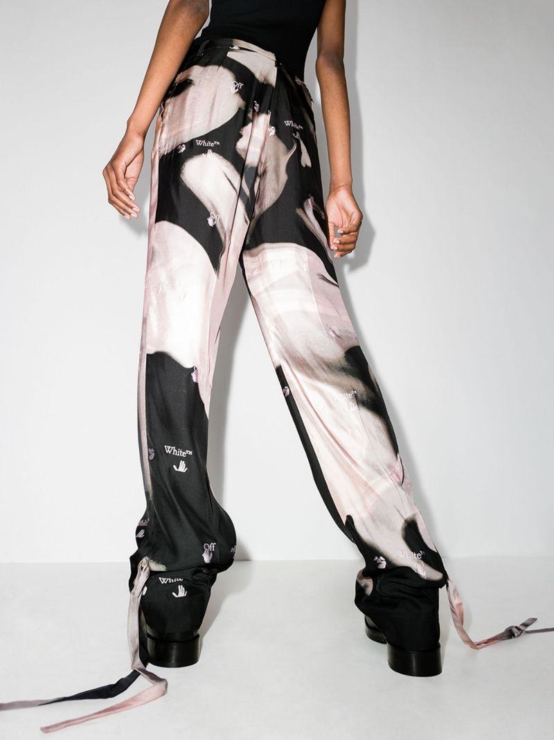 Liquid Melt Tie-ankle Trousers