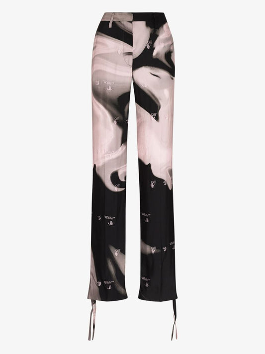 Liquid Melt Tie-ankle Trousers
