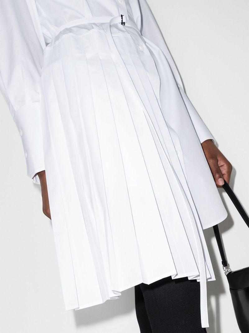 Asymmetric Cotton Shirt Dress