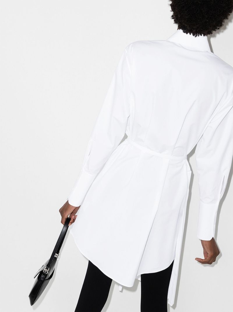 Asymmetric Cotton Shirt Dress