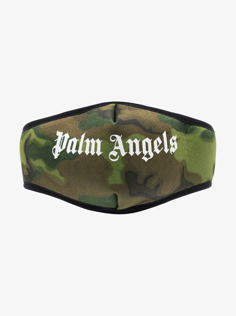Green Camouflage Logo Face Mask