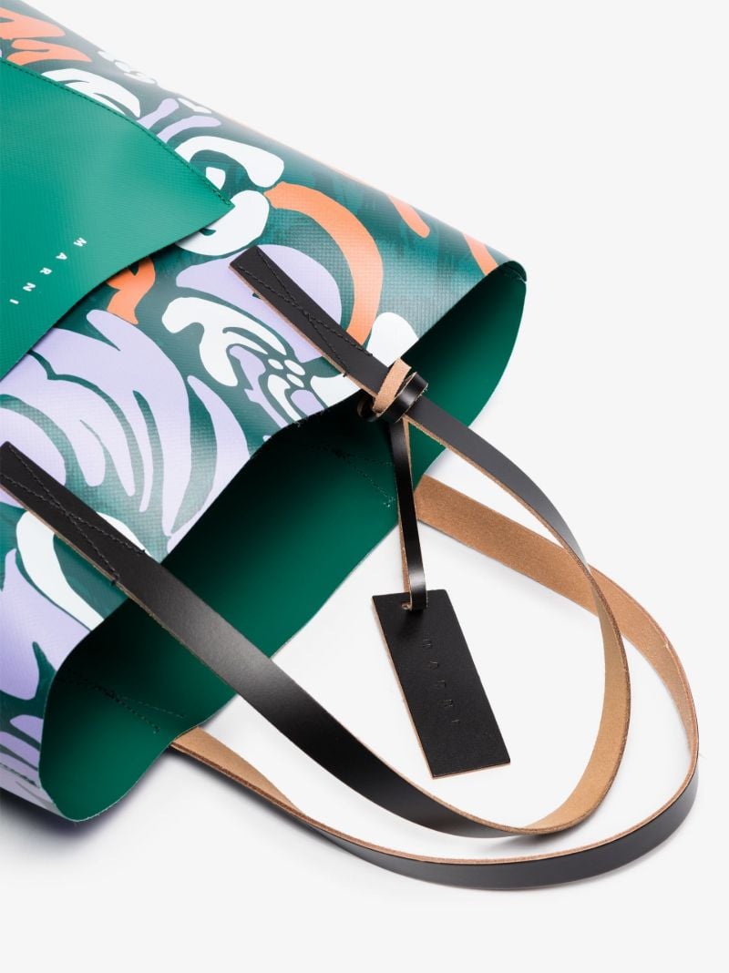 Green Euphoria Printed Tote Bag
