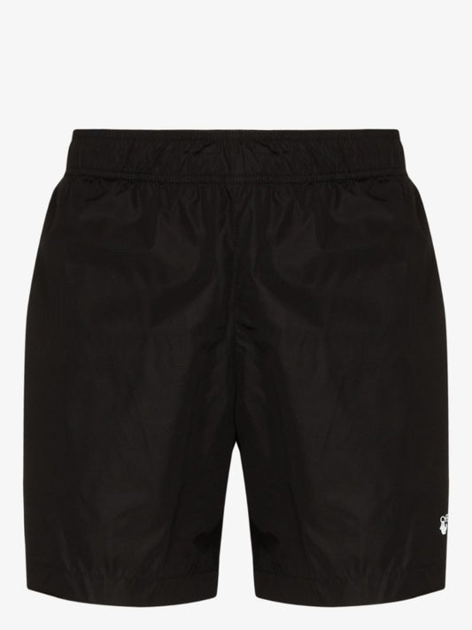 Small Logo Print Swim Shorts
