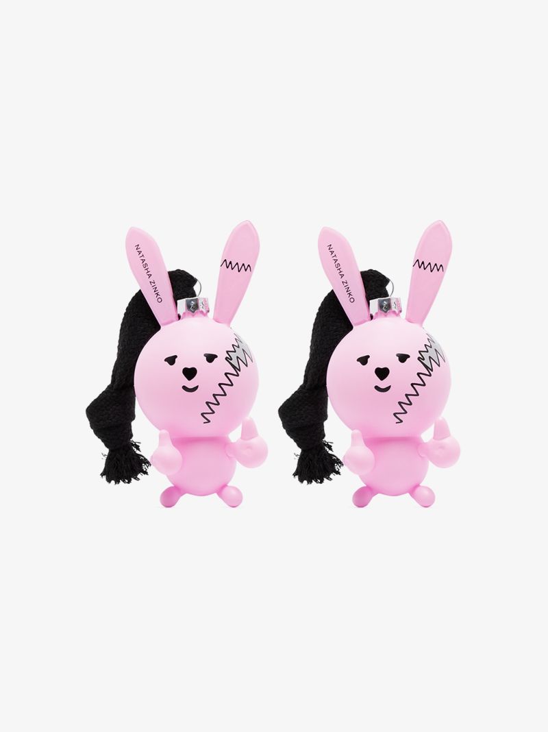 Pink Rabbit Decoration Set