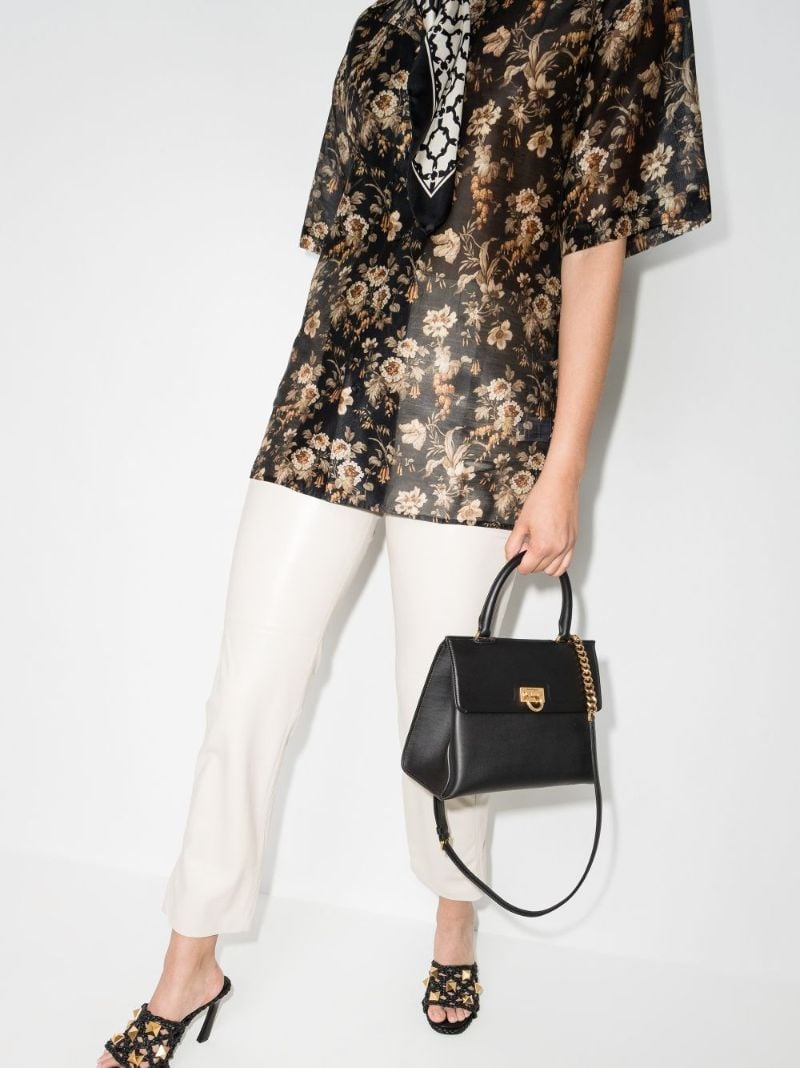 Small Trifolio Top-handle Bag