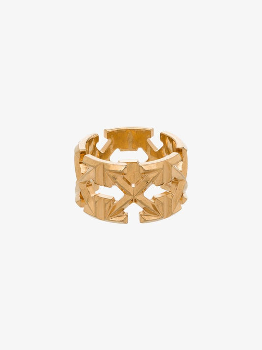 Gold Tone Arrows Ring