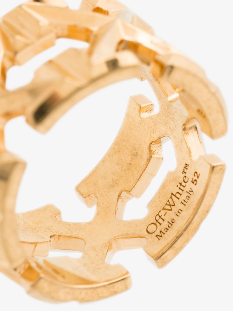 Gold Tone Arrows Ring