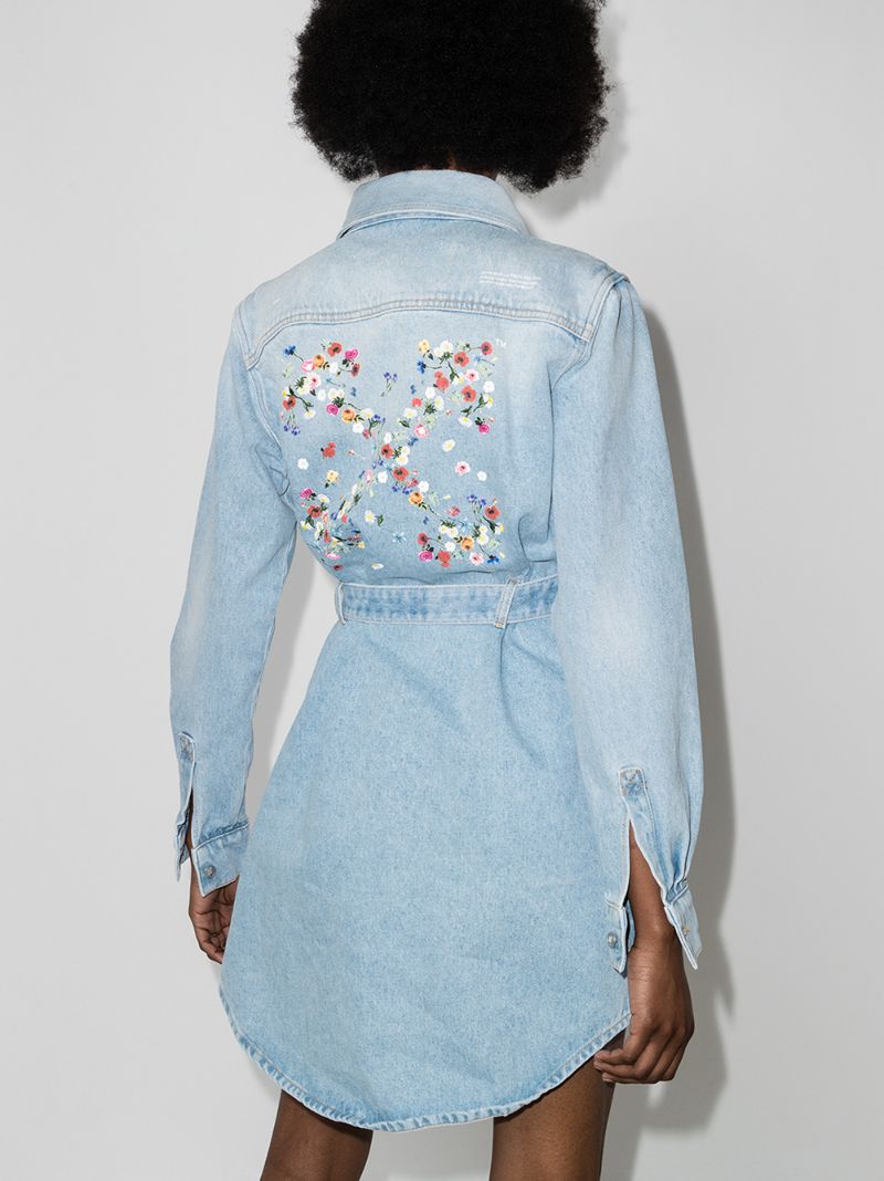 Arrows Denim Shirt Dress