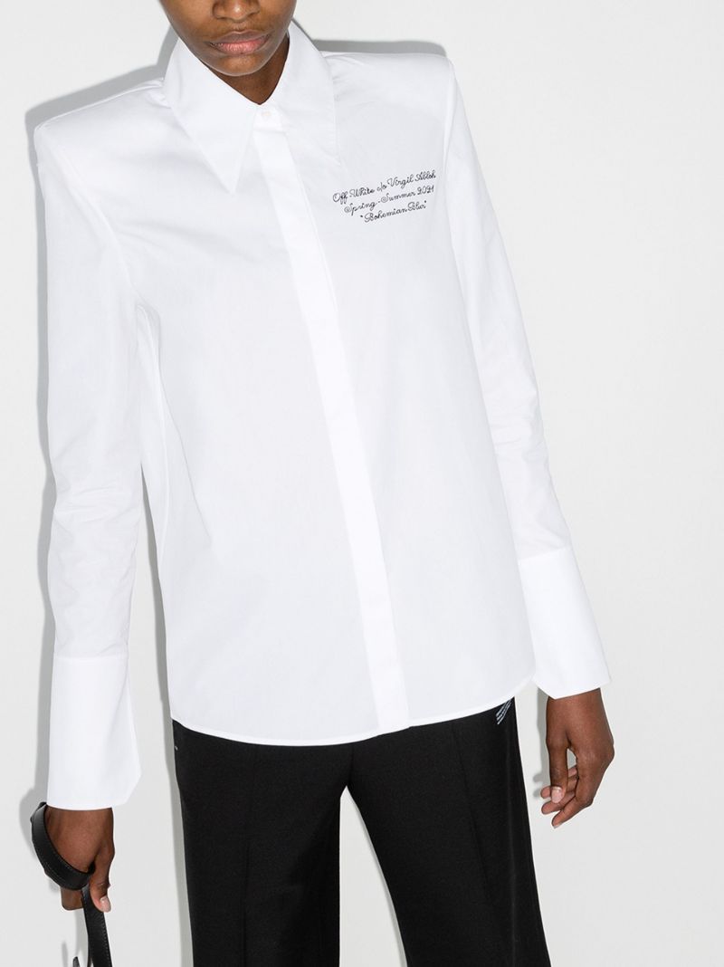 Script Logo Cotton Shirt