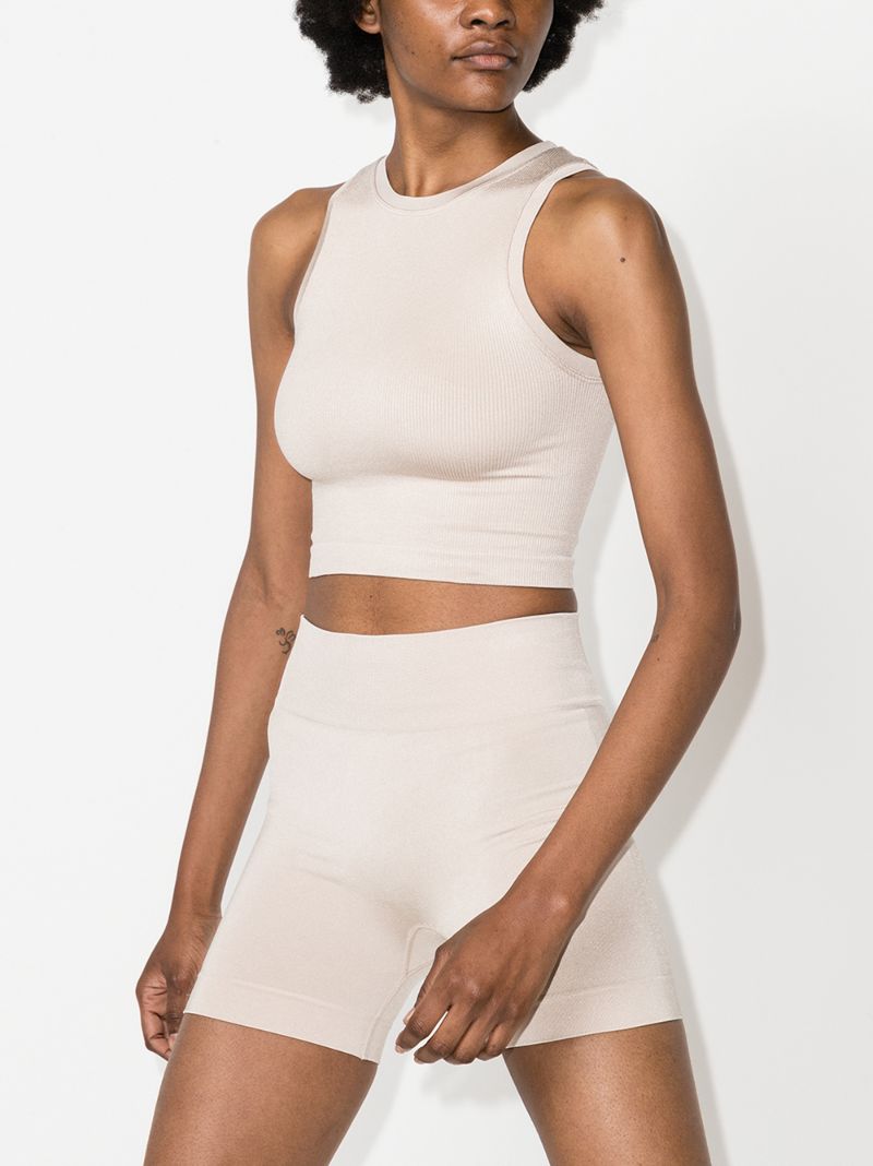 Luminous Ribbed Crop Top