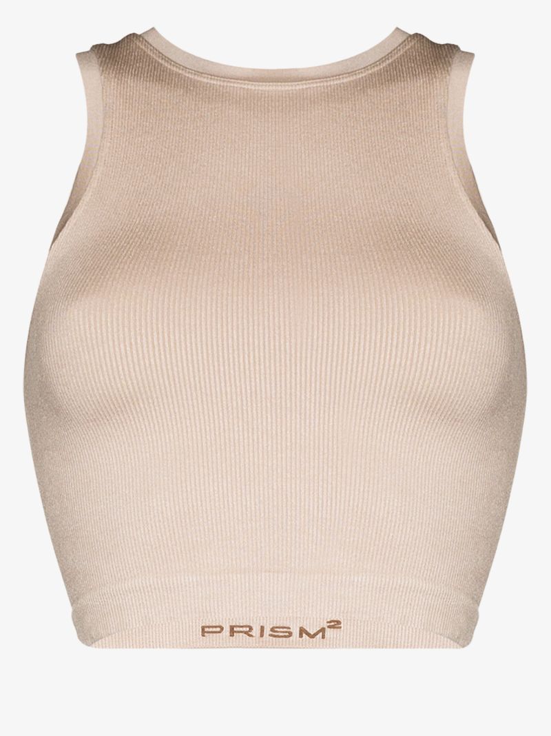 Luminous Ribbed Crop Top